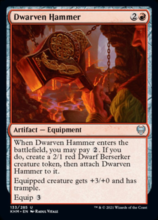 Dwarven Hammer [Kaldheim] | Cards and Coasters CA