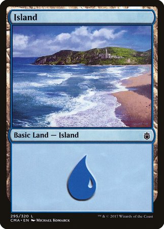 Island (295) [Commander Anthology] | Cards and Coasters CA