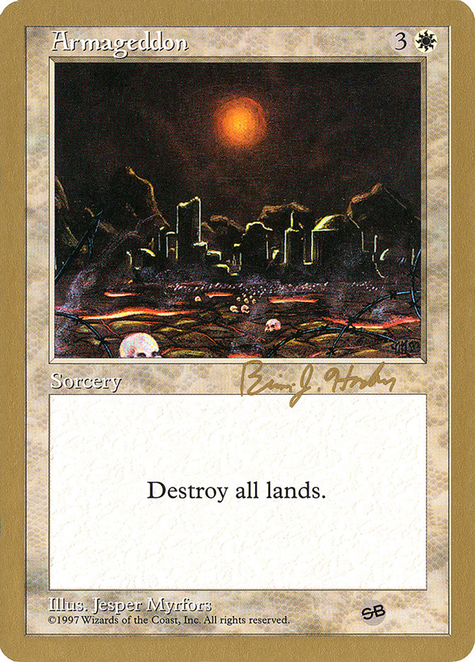 Armageddon (Brian Hacker) (SB) [World Championship Decks 1998] | Cards and Coasters CA