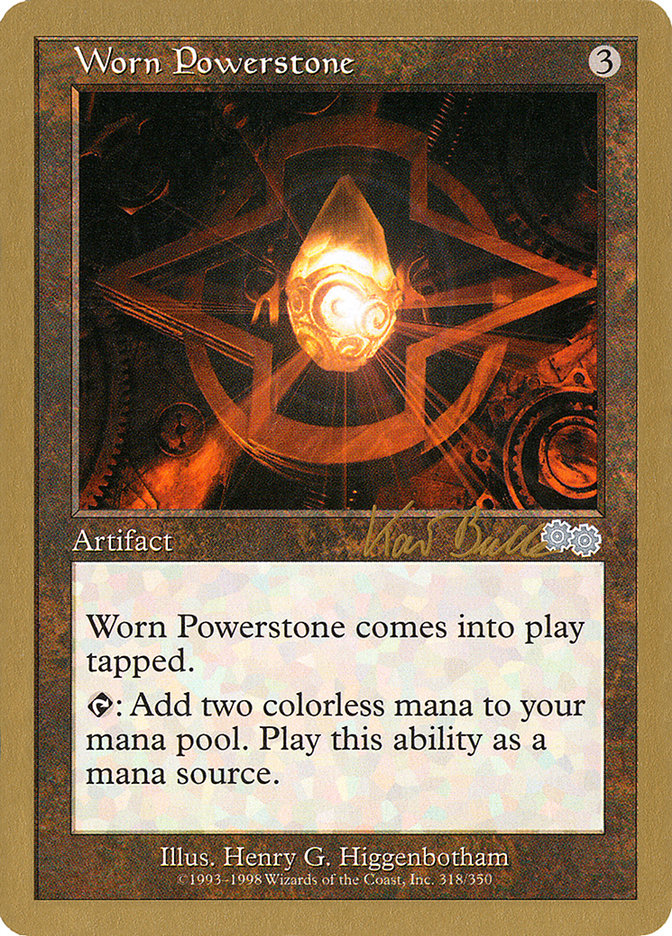 Worn Powerstone (Kai Budde) [World Championship Decks 1999] | Cards and Coasters CA