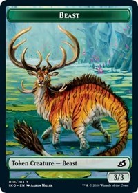 Beast Token [Ikoria: Lair of Behemoths] | Cards and Coasters CA