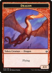 Dragon // Spirit Double-sided Token (Challenger 2020) [Unique and Miscellaneous Promos] | Cards and Coasters CA