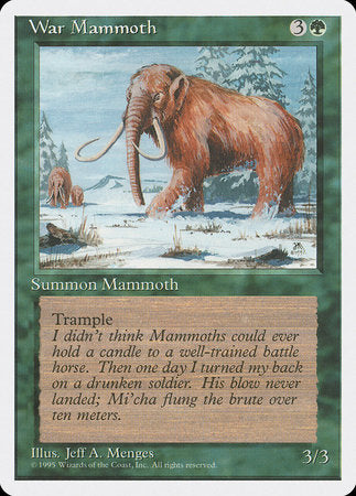 War Mammoth [Fourth Edition] | Cards and Coasters CA