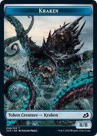 Kraken // Elemental (010) Double-sided Token [Commander 2020] | Cards and Coasters CA