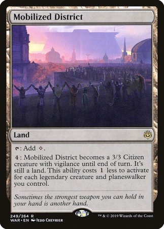 Mobilized District [War of the Spark] | Cards and Coasters CA