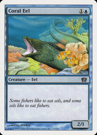 Coral Eel [Eighth Edition] | Cards and Coasters CA