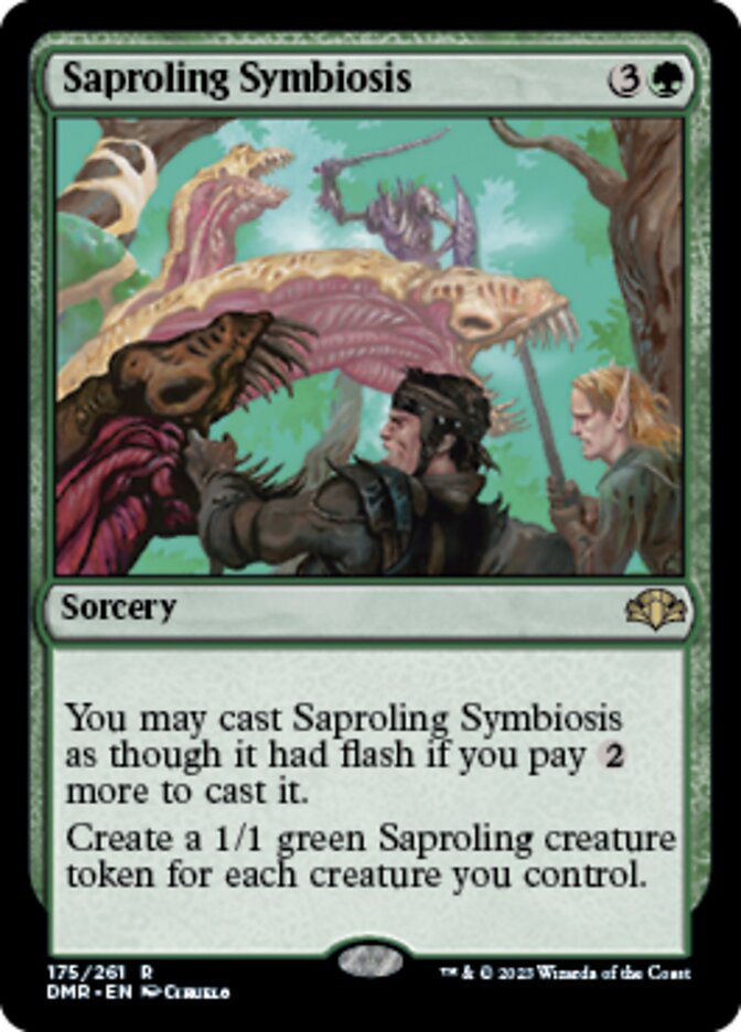 Saproling Symbiosis [Dominaria Remastered] | Cards and Coasters CA