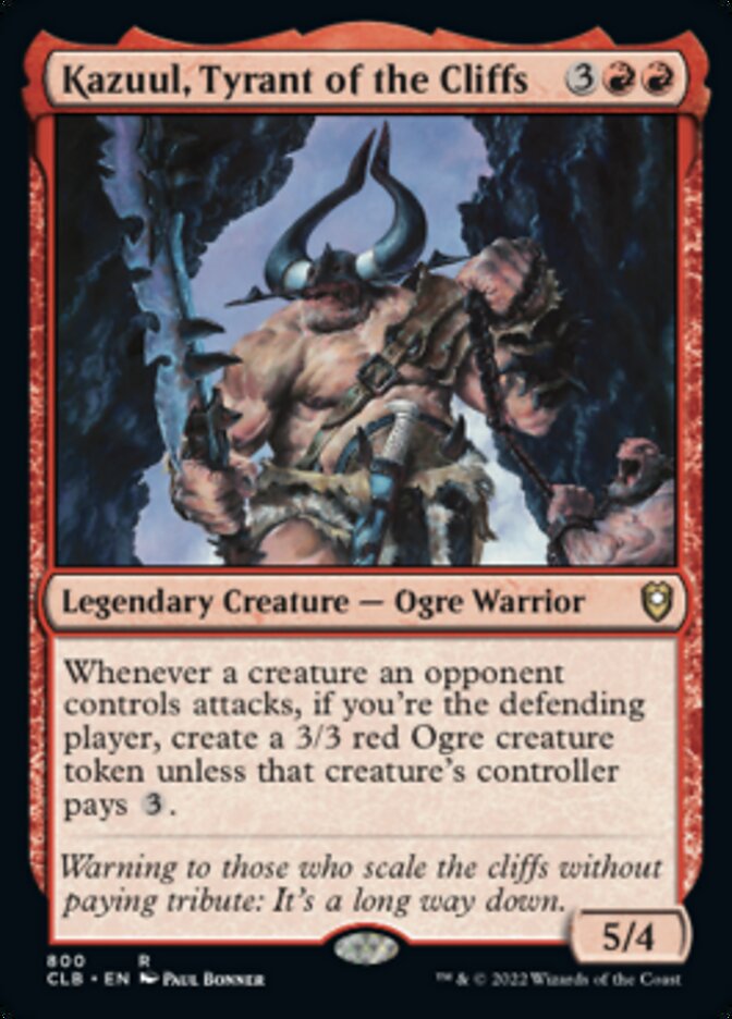 Kazuul, Tyrant of the Cliffs [Commander Legends: Battle for Baldur's Gate] | Cards and Coasters CA
