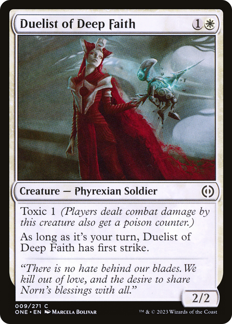 Duelist of Deep Faith [Phyrexia: All Will Be One] | Cards and Coasters CA