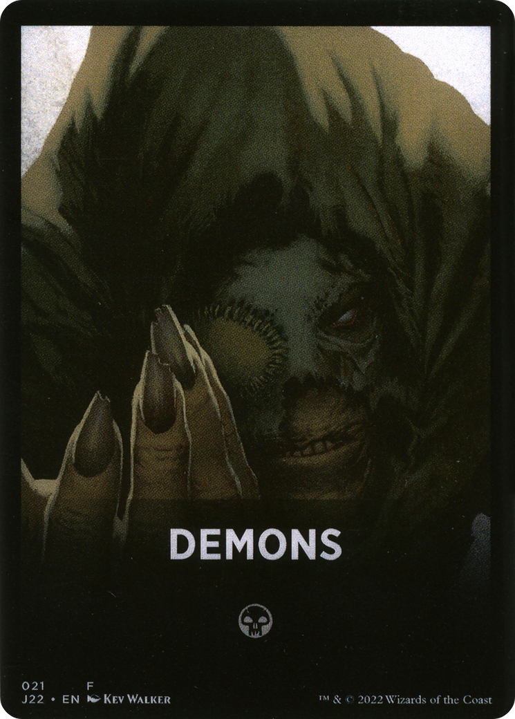 Demons Theme Card [Jumpstart 2022 Front Cards] | Cards and Coasters CA