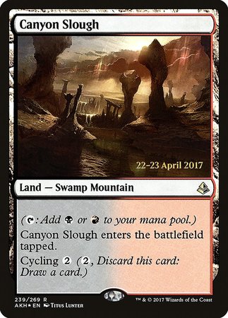 Canyon Slough [Amonkhet Promos] | Cards and Coasters CA