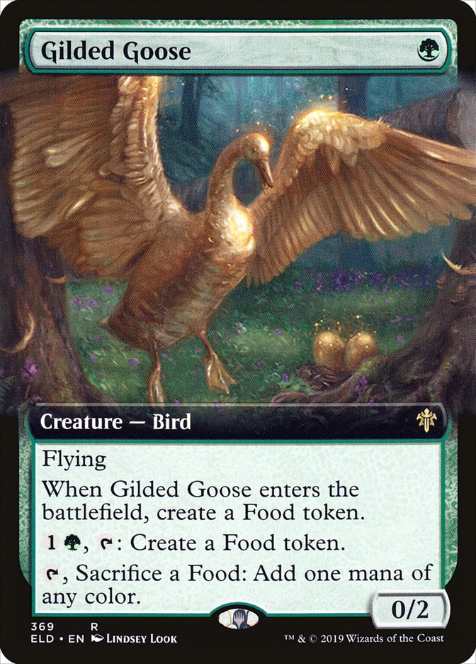 Gilded Goose (Extended Art) [Throne of Eldraine] | Cards and Coasters CA