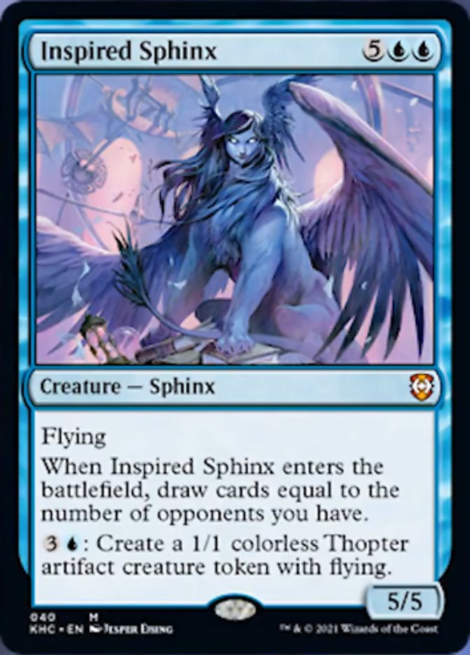 Inspired Sphinx [Kaldheim Commander] | Cards and Coasters CA