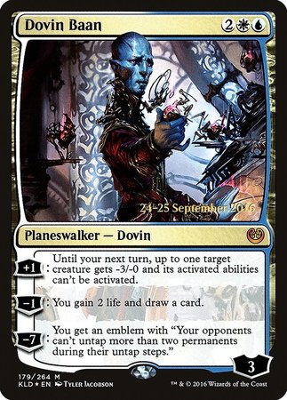 Dovin Baan [Kaladesh Promos] | Cards and Coasters CA