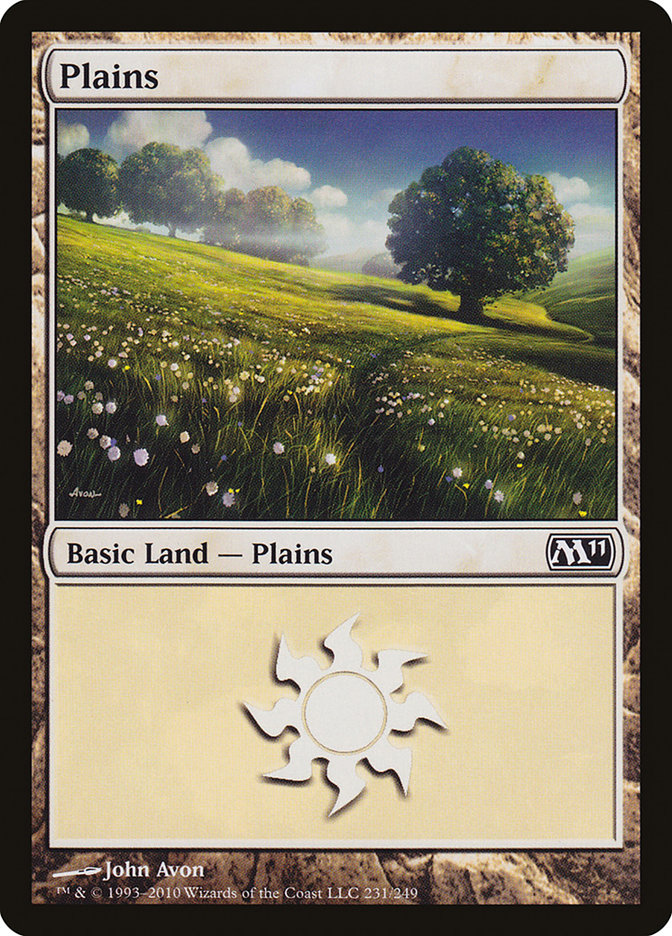 Plains (231) [Magic 2011] | Cards and Coasters CA