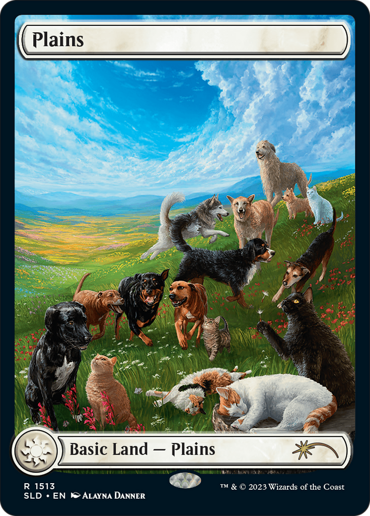 Plains (1513) [Secret Lair Commander Deck: Raining Cats and Dogs] | Cards and Coasters CA