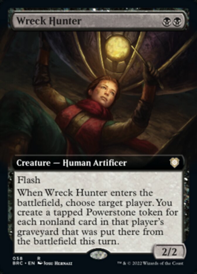 Wreck Hunter (Extended Art) [The Brothers' War Commander] | Cards and Coasters CA