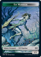 Elf Warrior // Plant Double-sided Token [Double Masters] | Cards and Coasters CA