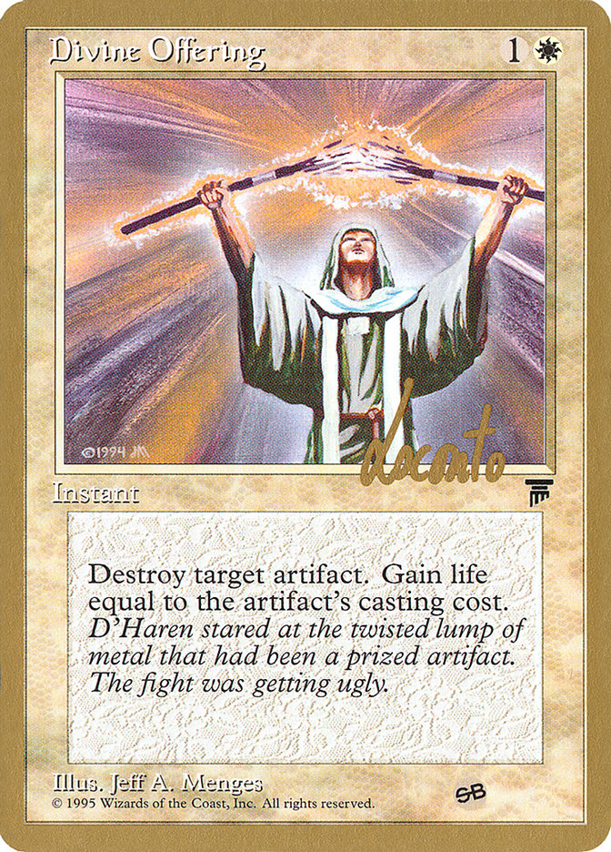 Divine Offering (Michael Loconto) (SB) [Pro Tour Collector Set] | Cards and Coasters CA