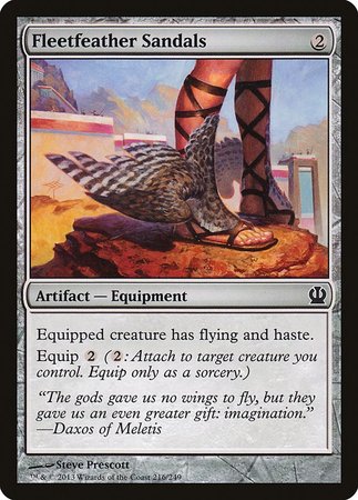 Fleetfeather Sandals [Theros] | Cards and Coasters CA