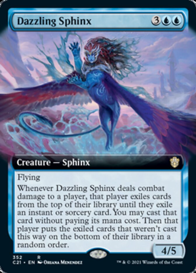 Dazzling Sphinx (Extended) [Commander 2021] | Cards and Coasters CA