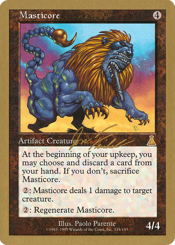 Masticore (Jon Finkel) [World Championship Decks 2000] | Cards and Coasters CA