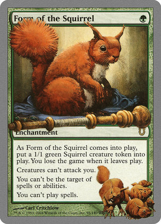 Form of the Squirrel [Unhinged] | Cards and Coasters CA