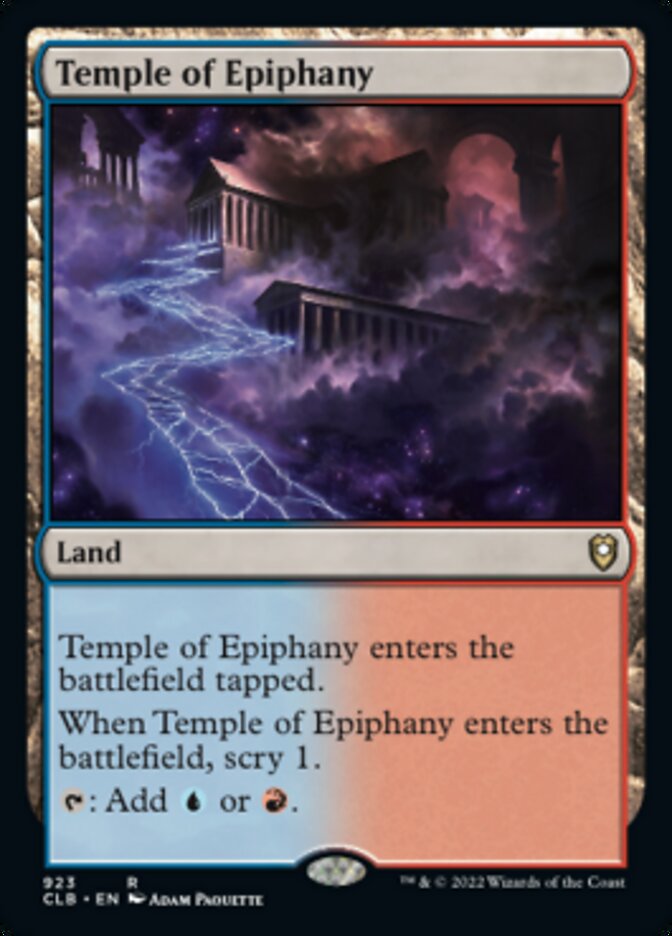 Temple of Epiphany [Commander Legends: Battle for Baldur's Gate] | Cards and Coasters CA