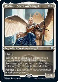 Radiant, Serra Archangel (Foil Etched) [Commander Legends] | Cards and Coasters CA