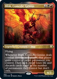 Blim, Comedic Genius (Foil Etched) [Commander Legends] | Cards and Coasters CA