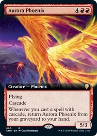 Aurora Phoenix (Extended Art) [Commander Legends] | Cards and Coasters CA