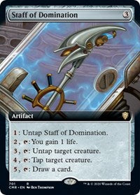 Staff of Domination (Extended Art) [Commander Legends] | Cards and Coasters CA