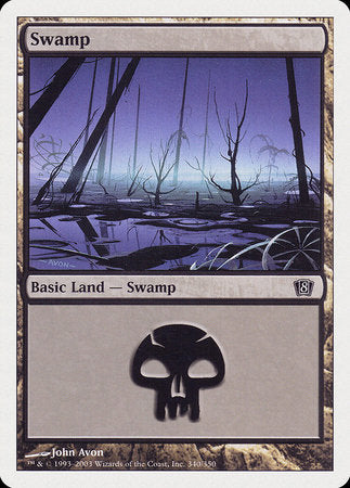 Swamp (340) [Eighth Edition] | Cards and Coasters CA