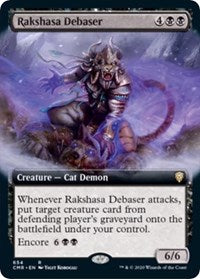 Rakshasa Debaser (Extended Art) [Commander Legends] | Cards and Coasters CA