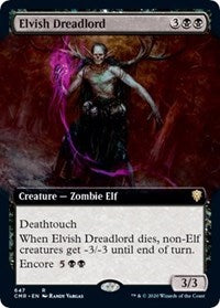 Elvish Dreadlord (Extended Art) [Commander Legends] | Cards and Coasters CA