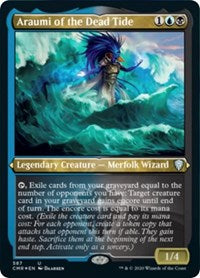 Araumi of the Dead Tide (Foil Etched) [Commander Legends] | Cards and Coasters CA