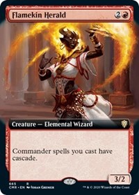 Flamekin Herald (Extended Art) [Commander Legends] | Cards and Coasters CA