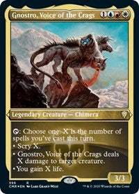 Gnostro, Voice of the Crags (Foil Etched) [Commander Legends] | Cards and Coasters CA