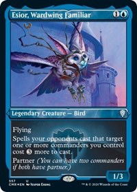 Esior Wardwing Familiar (Foil Etched) [Commander Legends] | Cards and Coasters CA