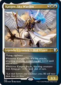 Kangee, Sky Warden (Foil Etched) [Commander Legends] | Cards and Coasters CA