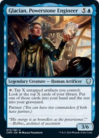 Glacian, Powerstone Engineer [Commander Legends] | Cards and Coasters CA