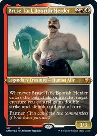 Bruse Tarl, Boorish Herder (Foil Etched) [Commander Legends] | Cards and Coasters CA