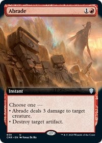 Abrade (Extended Art) [Commander Legends] | Cards and Coasters CA