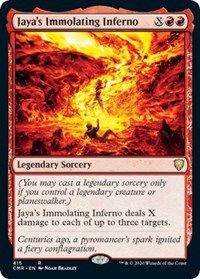 Jaya's Immolating Inferno [Commander Legends] | Cards and Coasters CA