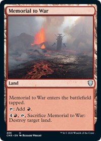 Memorial to War [Commander Legends] | Cards and Coasters CA