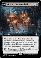 Altar of the Wretched // Wretched Bonemass (Extended Art) [The Lost Caverns of Ixalan Commander] | Cards and Coasters CA