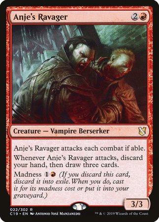 Anje's Ravager [Commander 2019] | Cards and Coasters CA