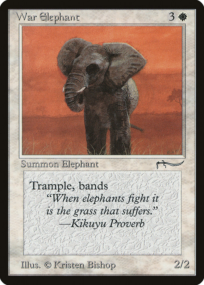 War Elephant (Light Mana Cost) [Arabian Nights] | Cards and Coasters CA