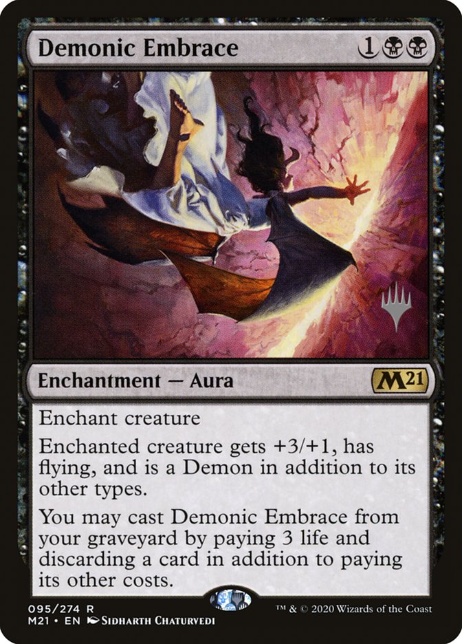 Demonic Embrace (Promo Pack) [Core Set 2021 Promos] | Cards and Coasters CA