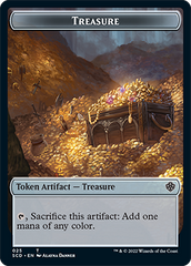 Treasure // Treasure Double-Sided Token [Starter Commander Decks] | Cards and Coasters CA